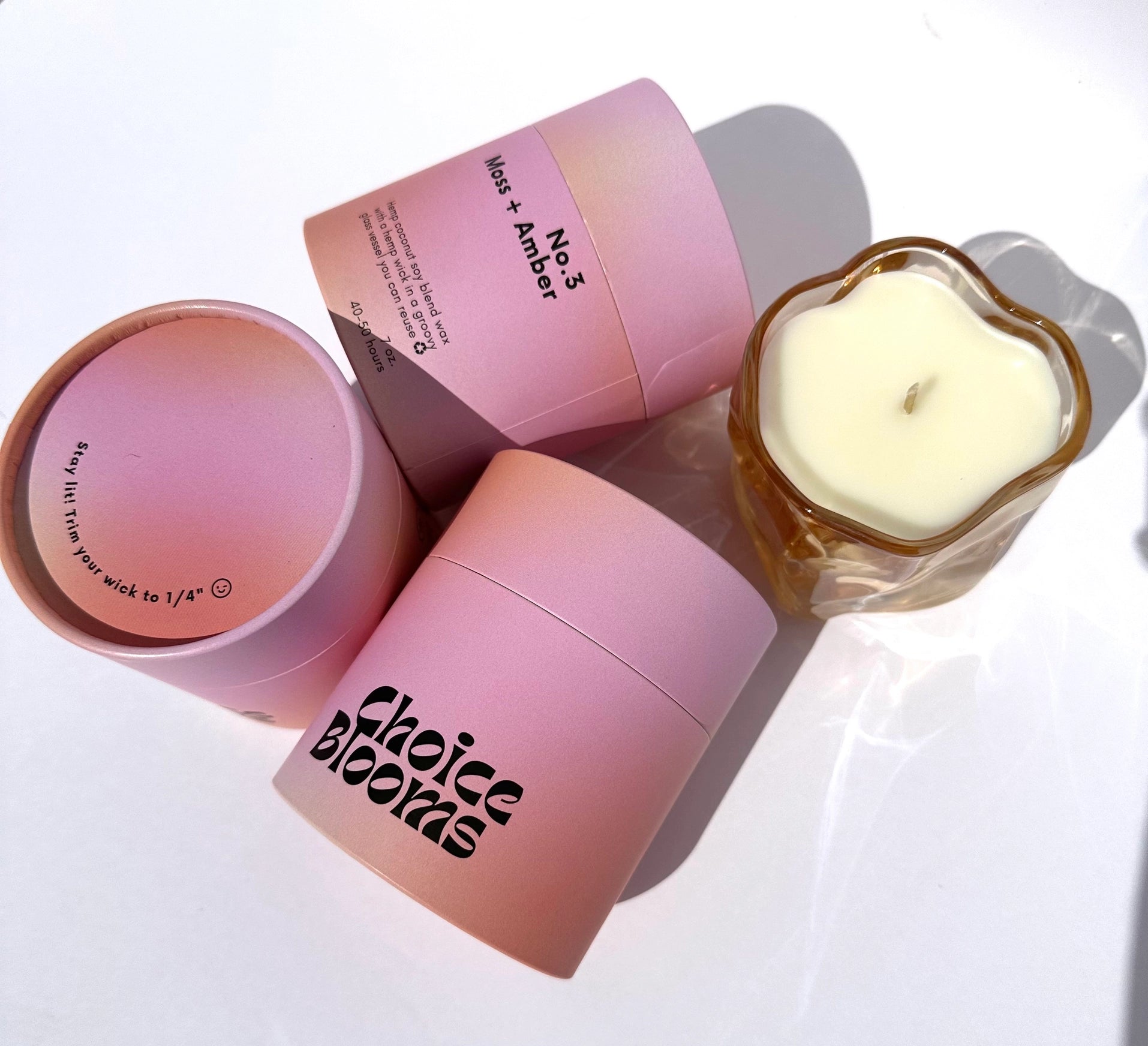 Choice Blooms Candle - No. 3 Moss + Amber Candle