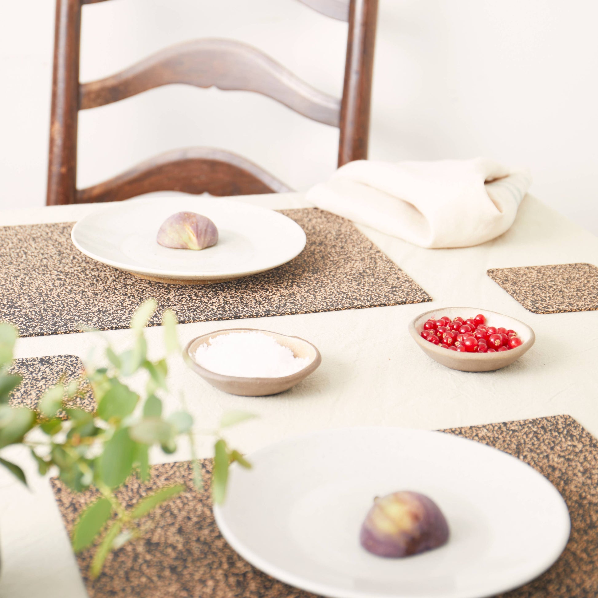 Dash Recycled Rubber & Cork Coaster - Set of Four