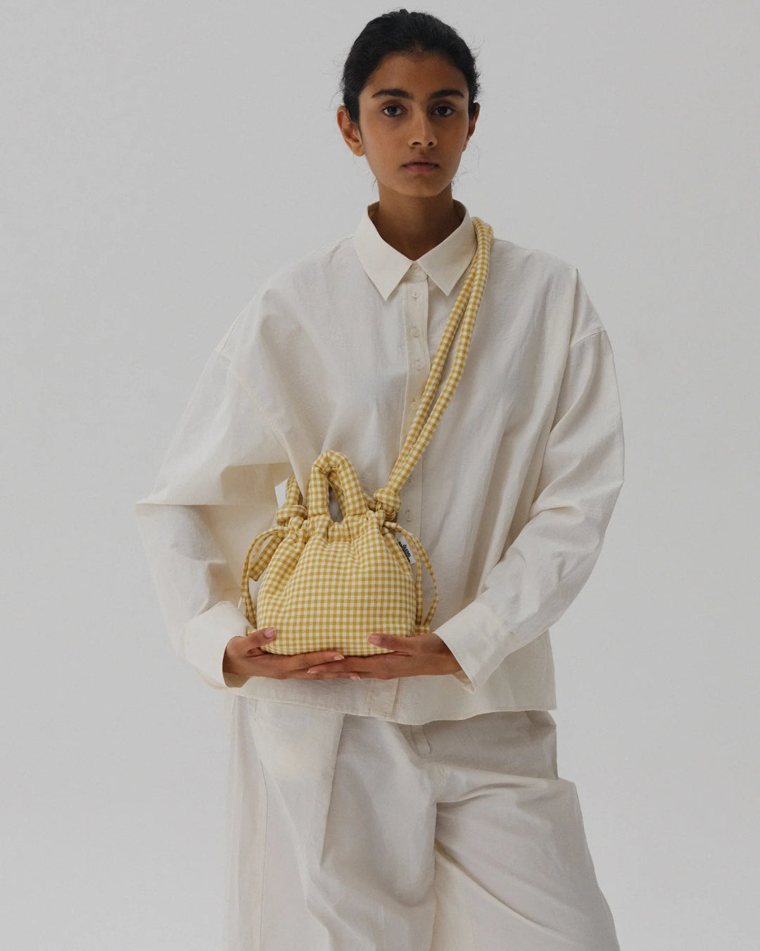 Micro Ona Soft Bag - Vichy Yellow
