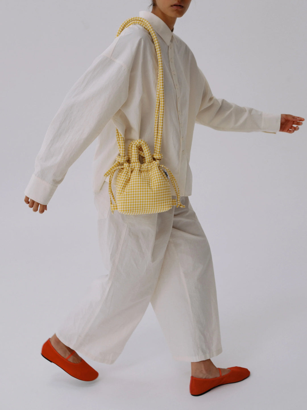 Micro Ona Soft Bag - Vichy Yellow