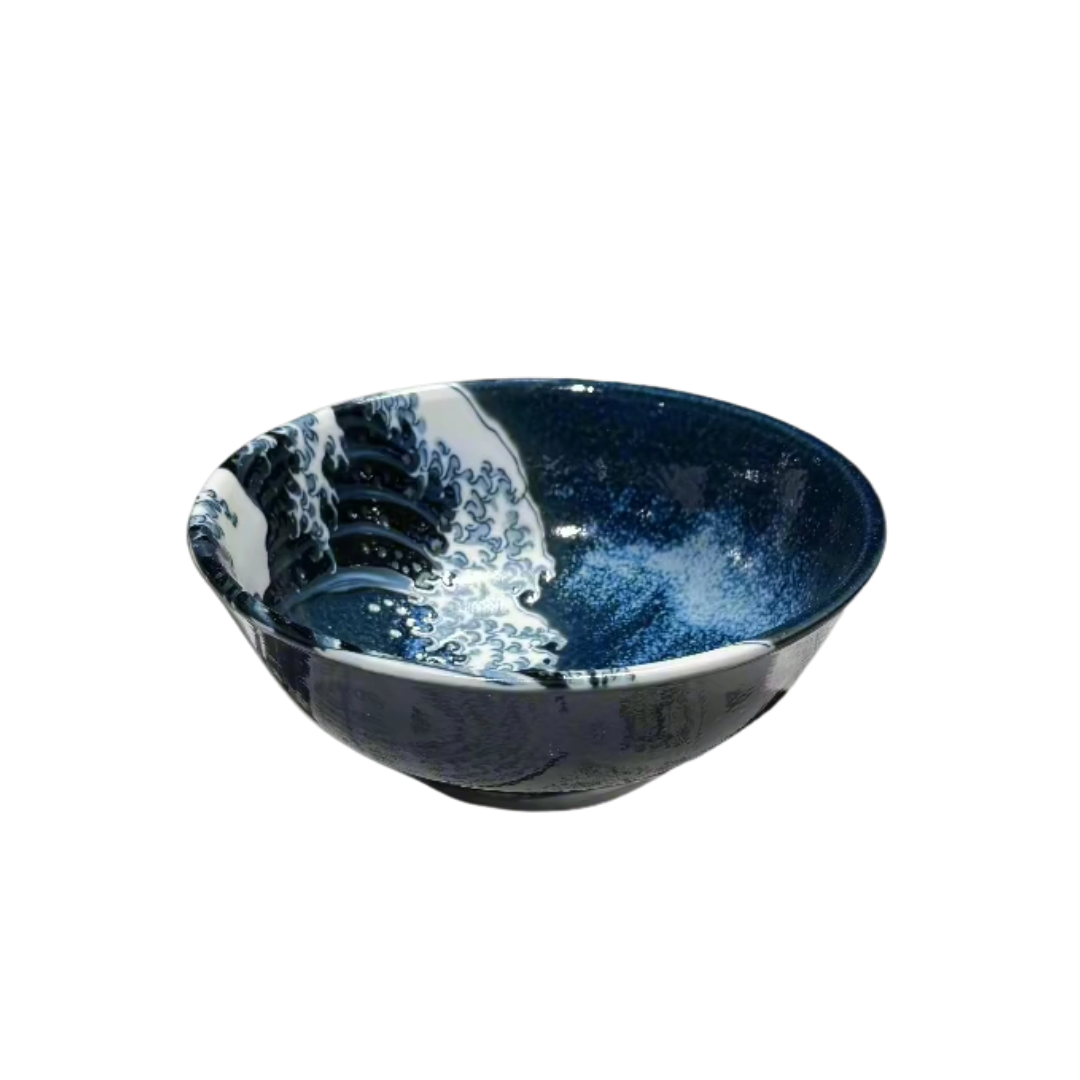 Hokusai Design Udon Bowl