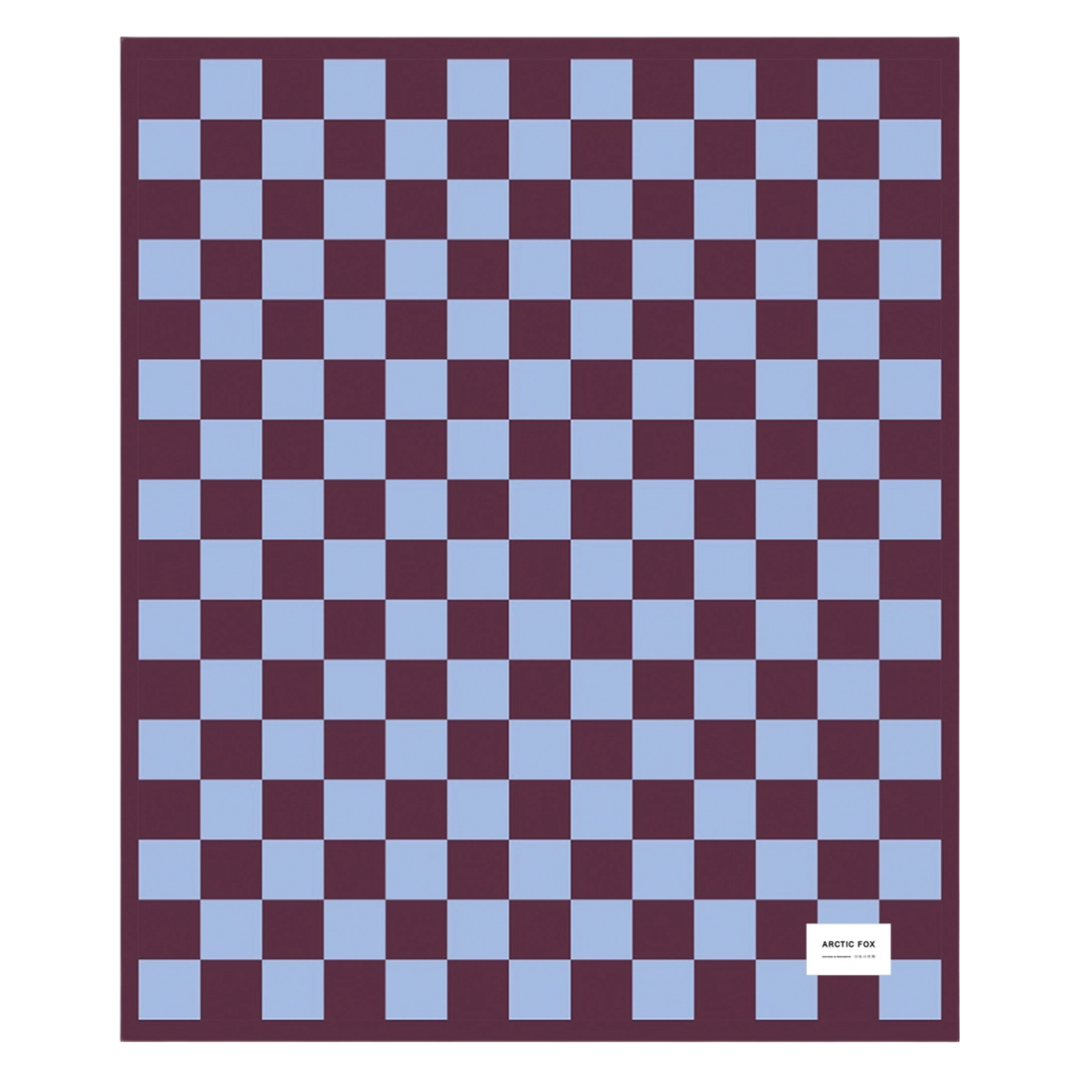 The Teddy Throw - 100% Recycled - Blue Check