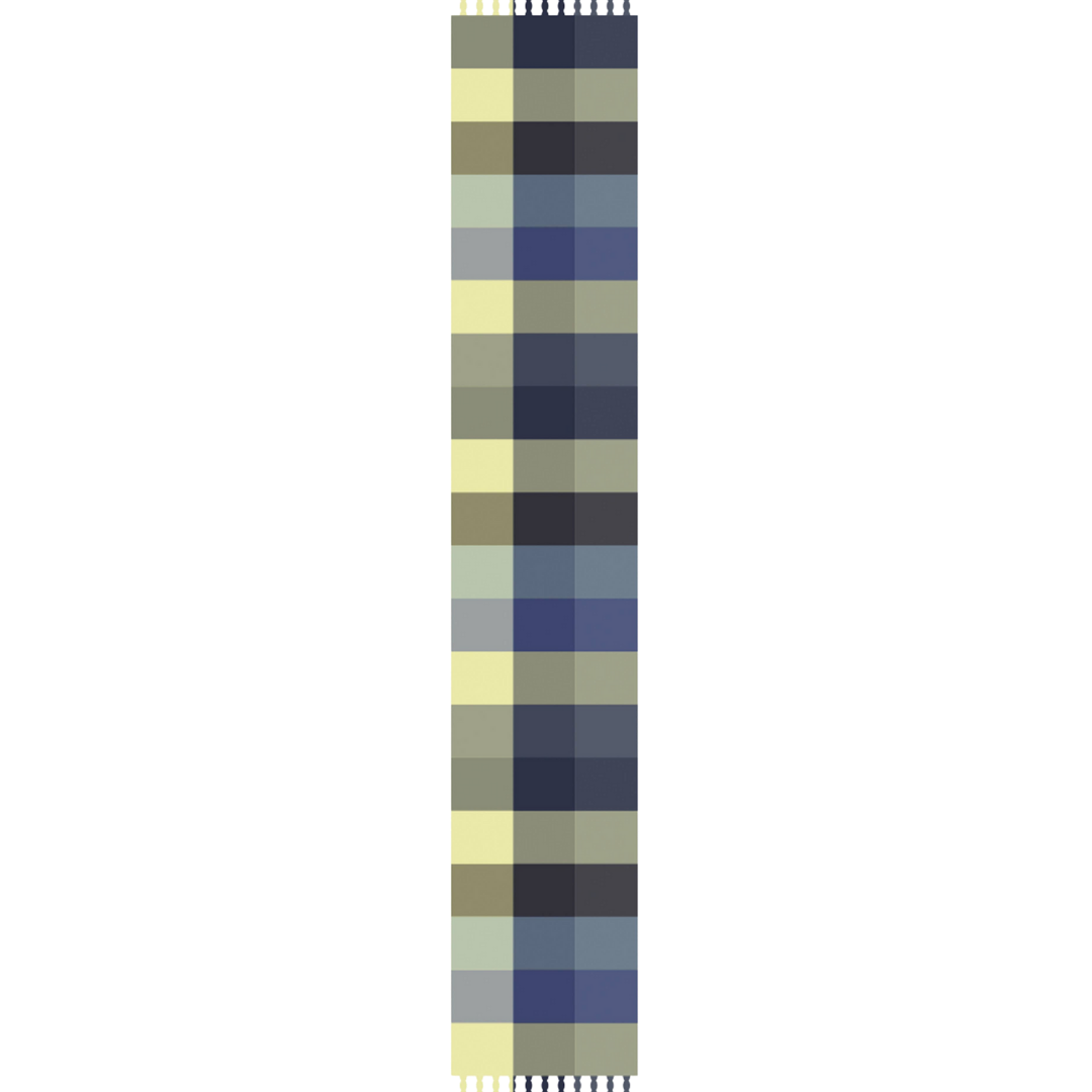 The Reykjavik Scarf - 100% Recycled - Blue Yellow