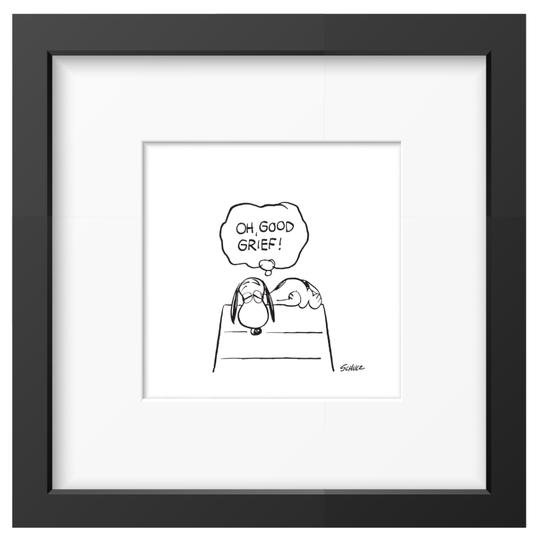 Peanuts Framed Print - Good Grief