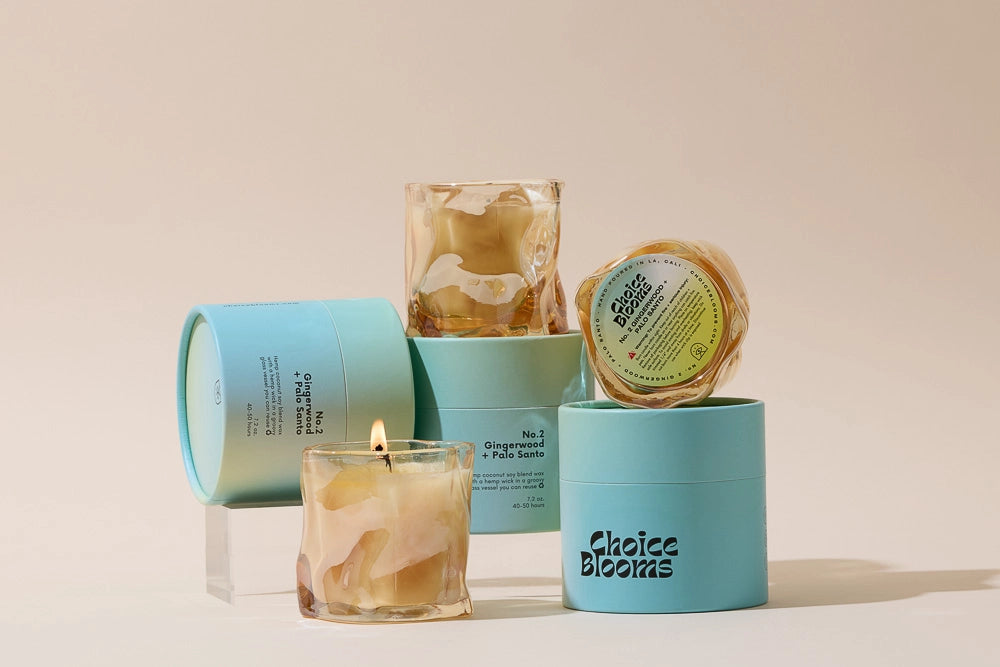 Choice Blooms Candle - No. 2 Gingerwood + Palo Santo Candle