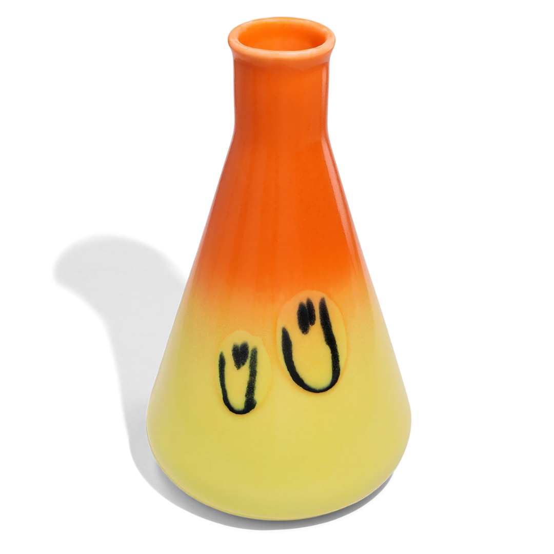 Erlenmeyer Jug - Orange Yellow Gradient Smile