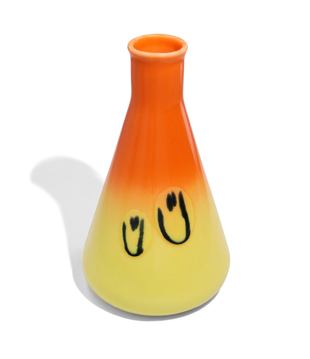 Erlenmeyer Jug - Orange Yellow Gradient Smile