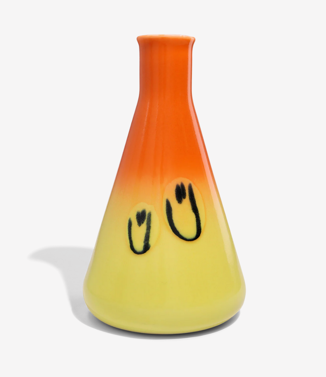 Erlenmeyer Jug - Orange Yellow Gradient Smile