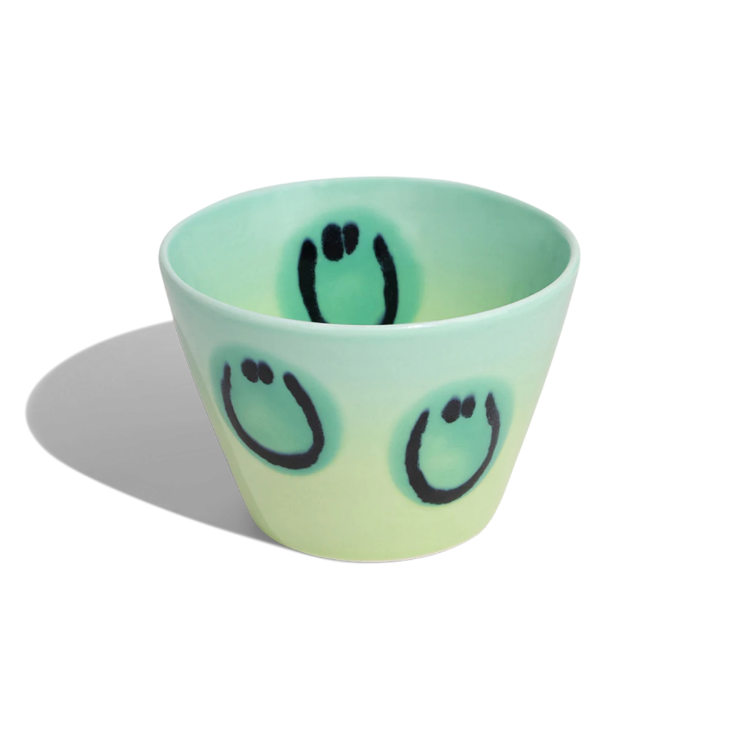 Super Cup L - Light Green Pomme Gradient Smile