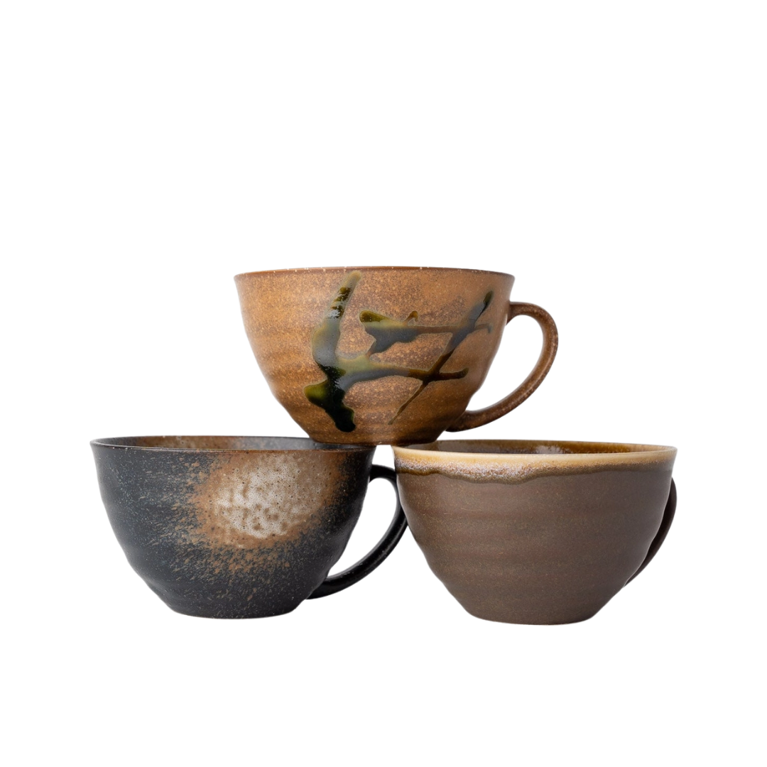 Desert Glaze Mugs Gift Set - 3pcs