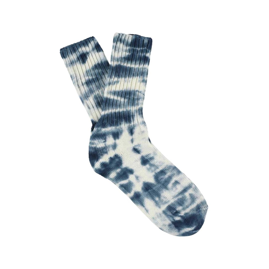 Tie Dye Socks - Off White / Graphite