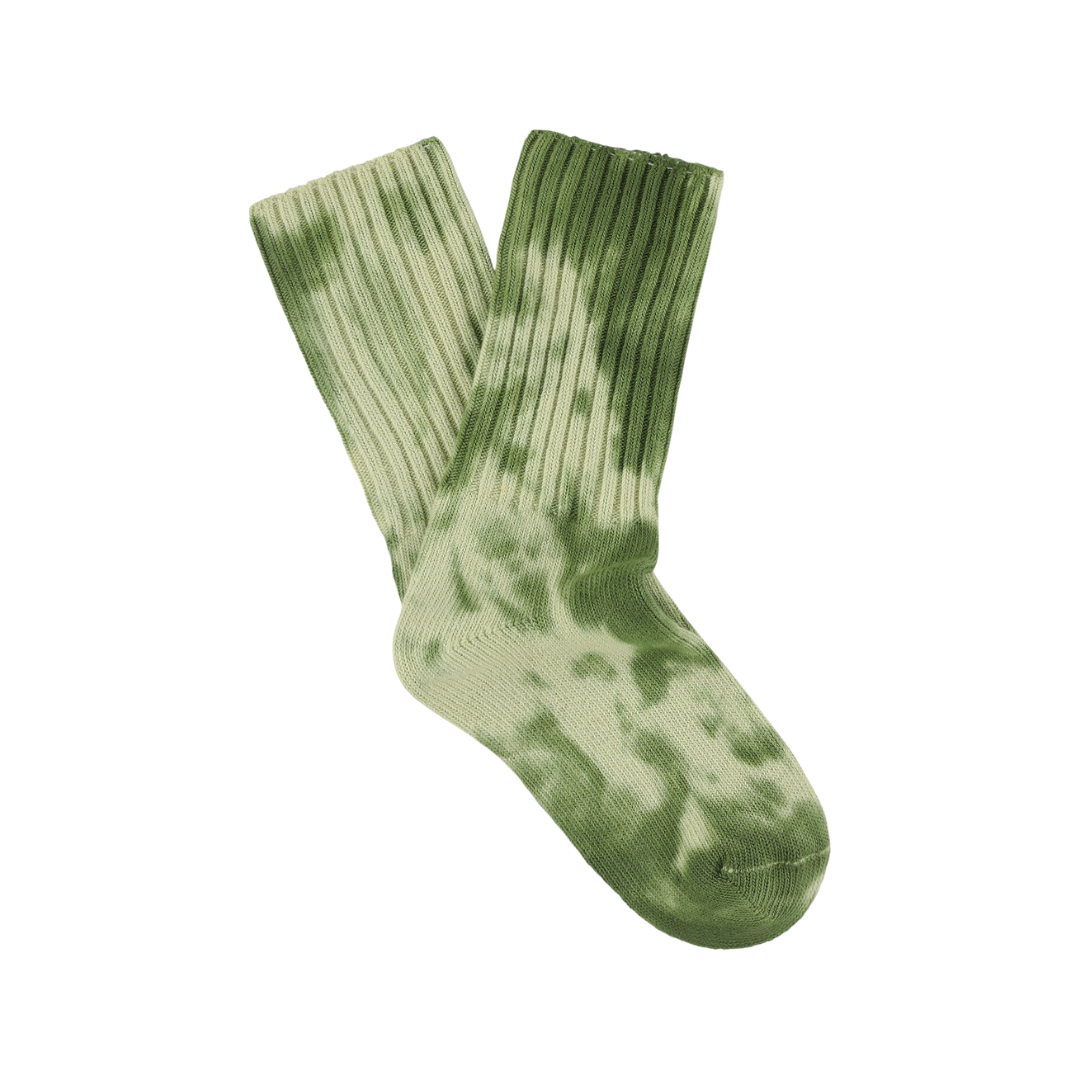 Tie Dye Socks - Olive