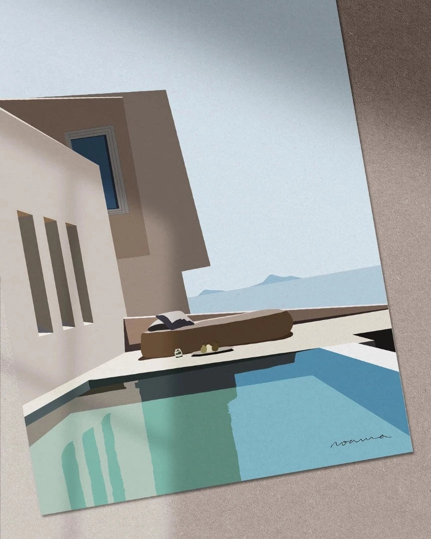 Greek Blue Art Print