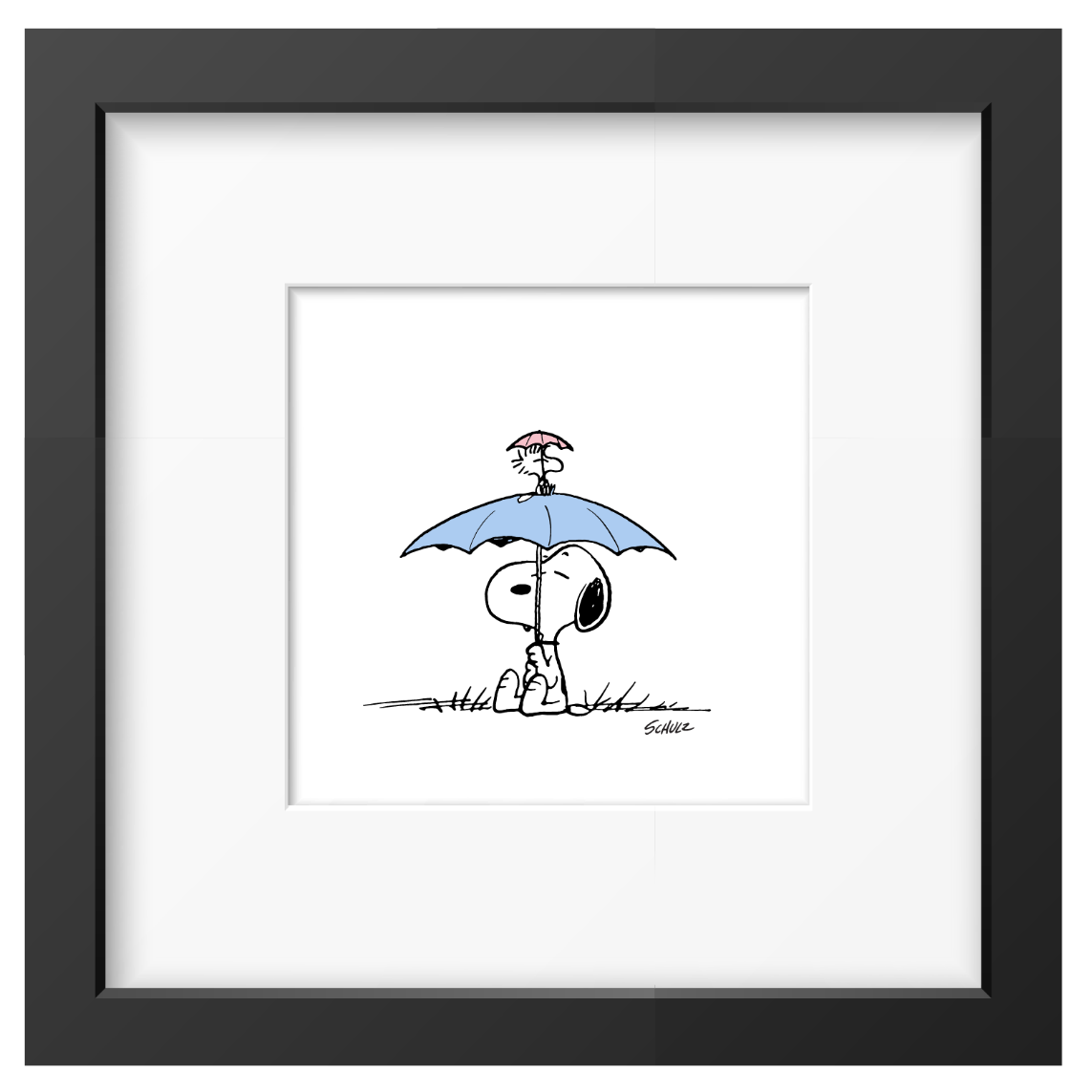 Peanuts Framed Print - Umbrella