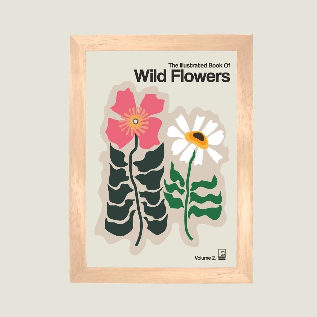 The Illustrated Book Of Wild Flowers Vol.2 Print - Biscuit A2