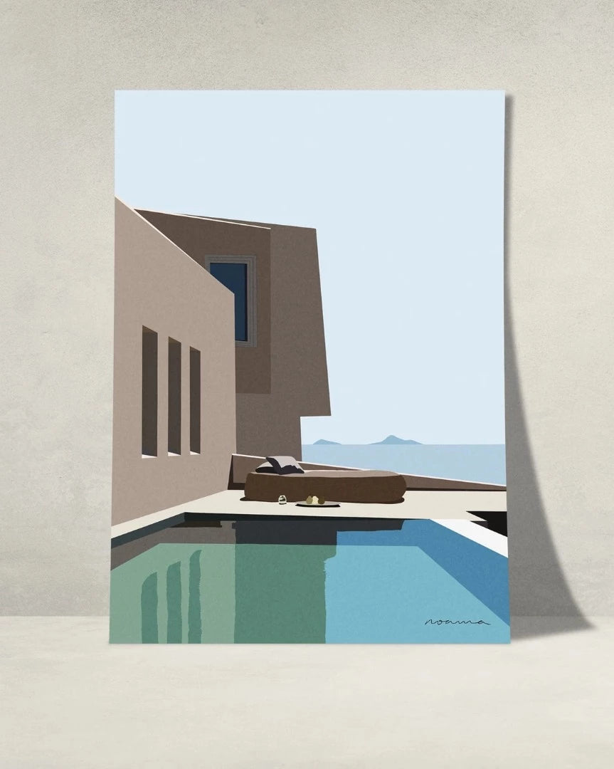 Greek Blue Art Print