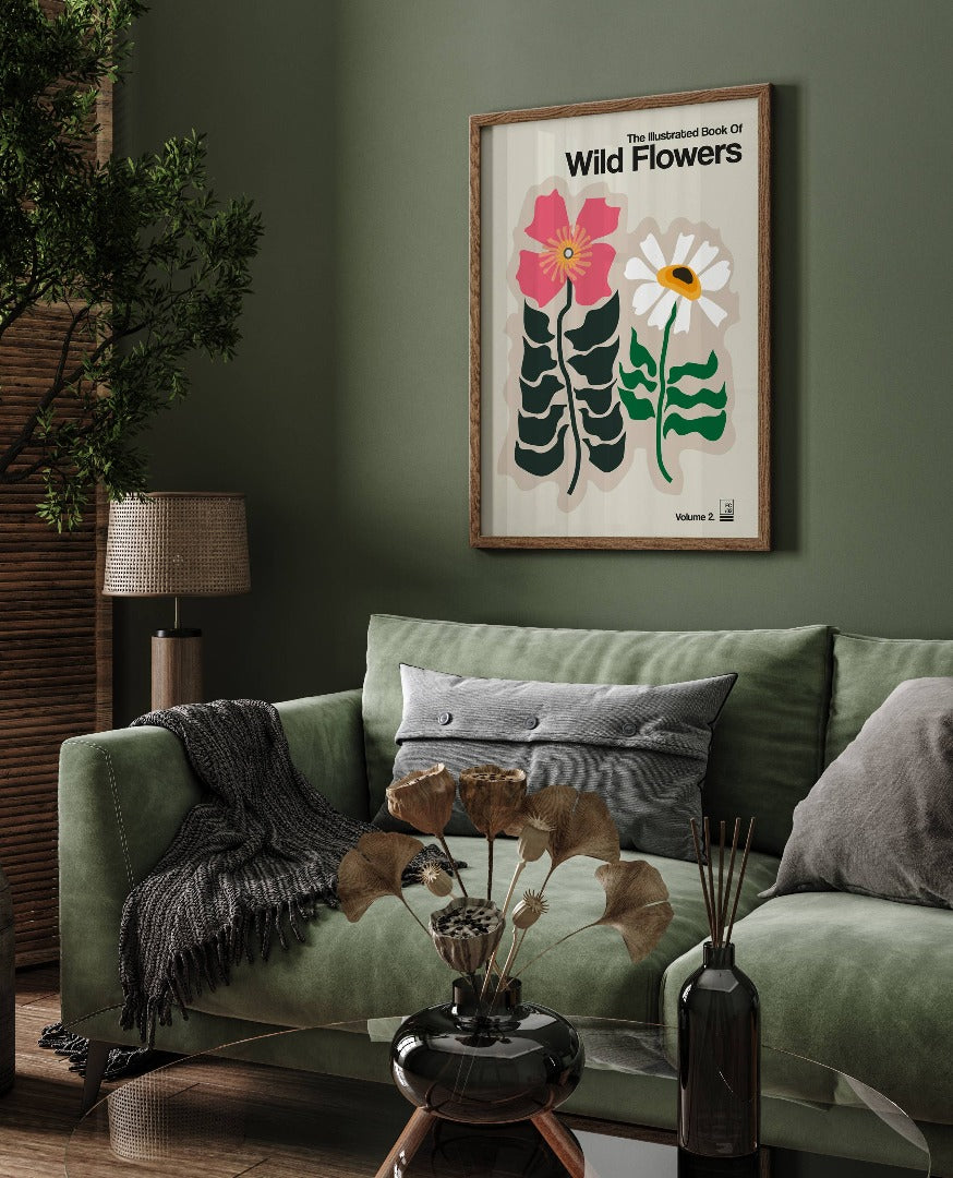 The Illustrated Book Of Wild Flowers Vol.2 Print - Biscuit A2