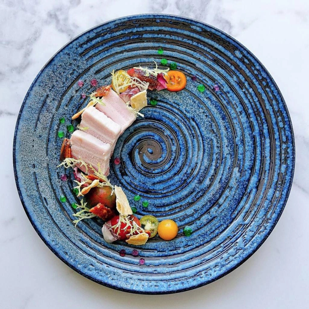 Copper Swirl Dinner Plate