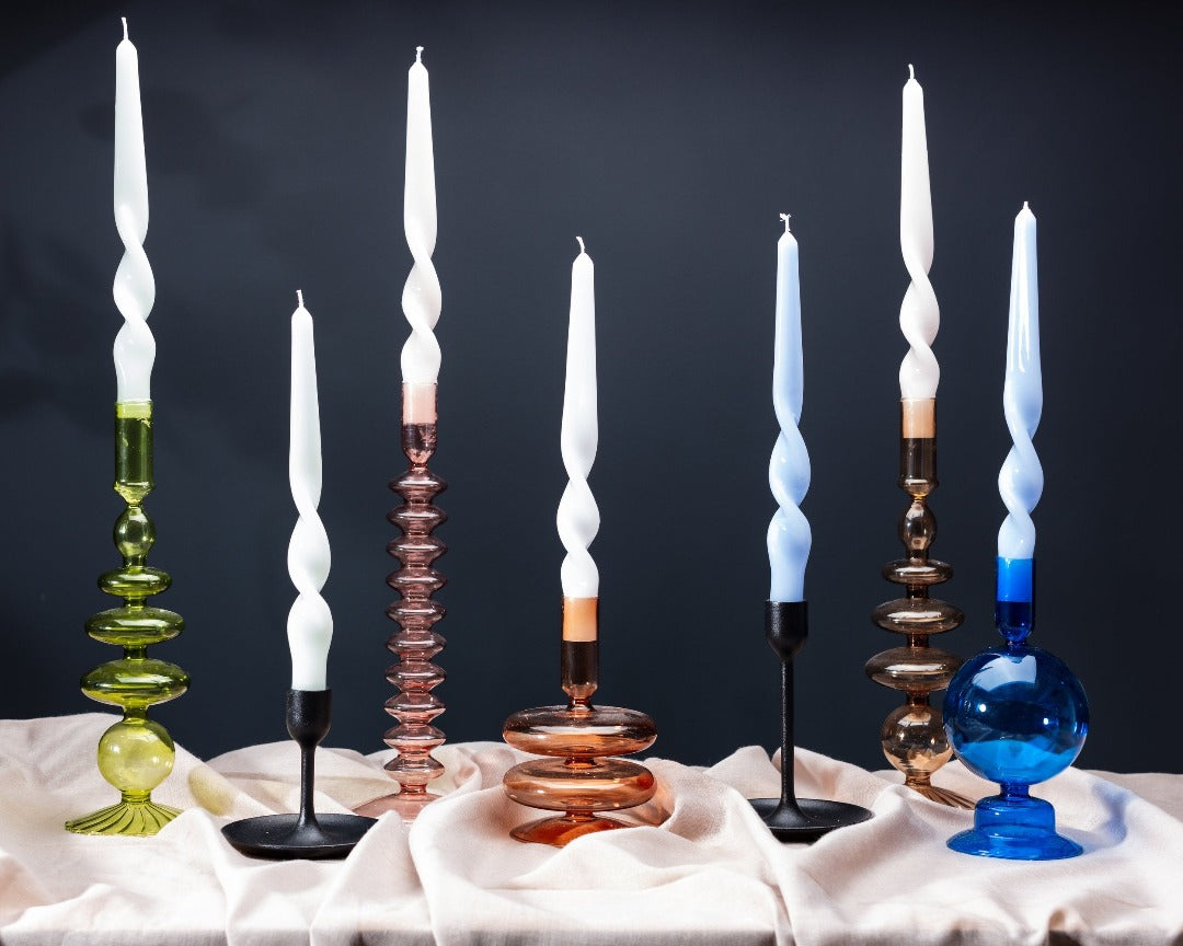 Twist Taper Candles - 3 Pack