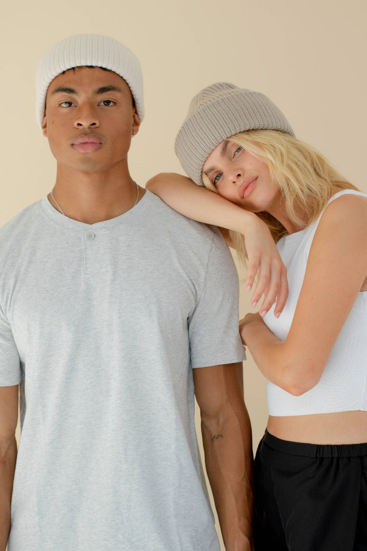 The Merino Wool Beanie - Beige