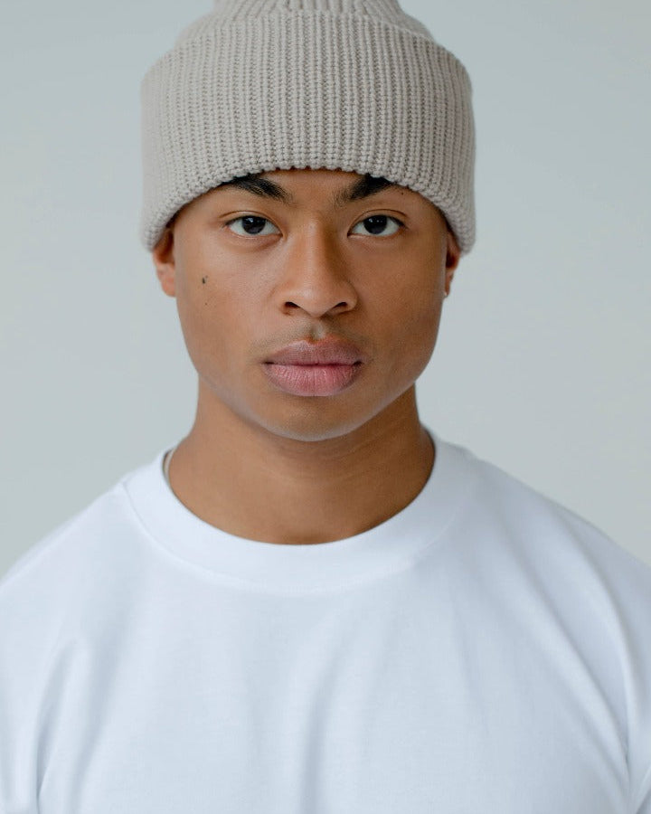 The Merino Wool Beanie - Beige