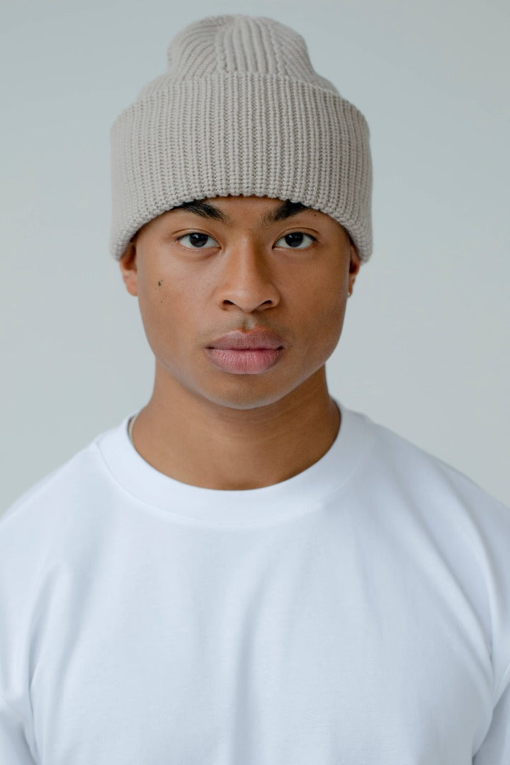 The Merino Wool Beanie - Beige