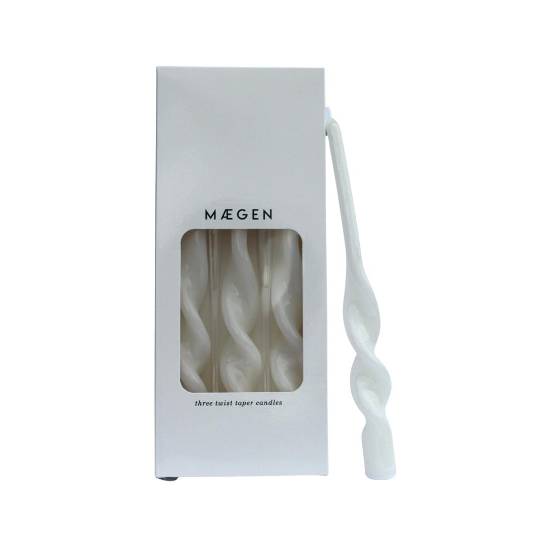 Twist Taper Candles - 3 Pack