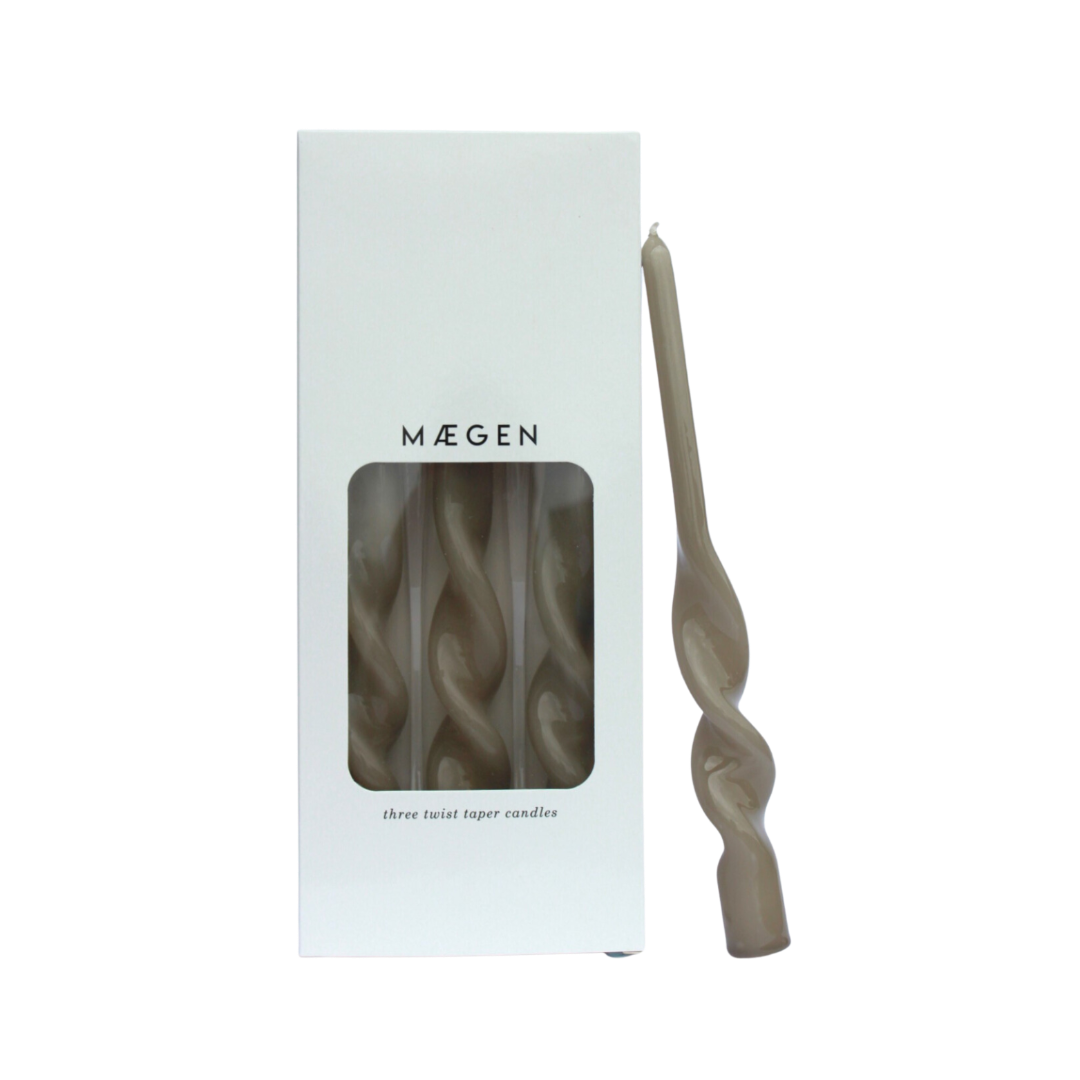 Twist Taper Candles - 3 Pack
