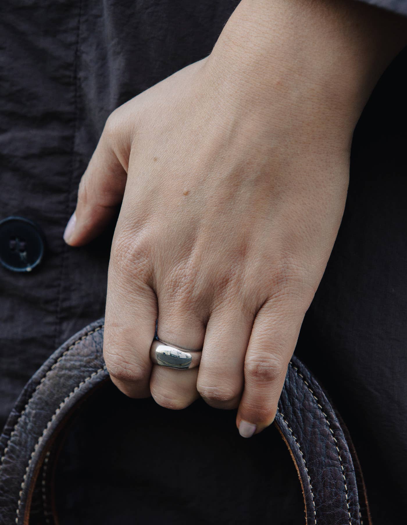 Silver Dome Ring, Waterproof