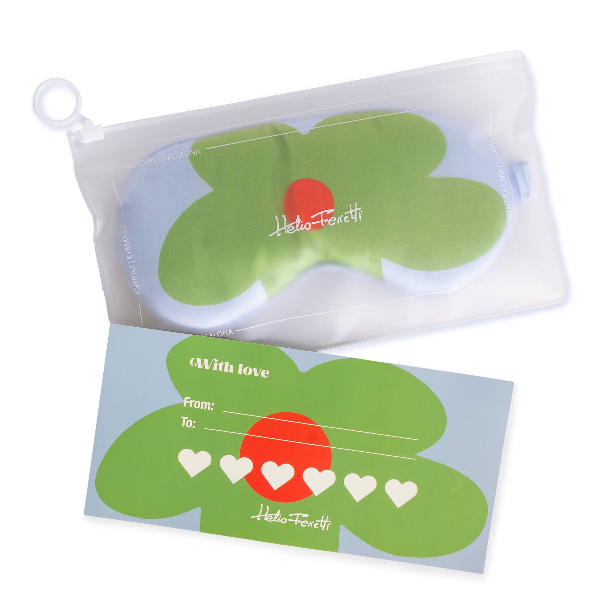 Flower Eye Mask - Green