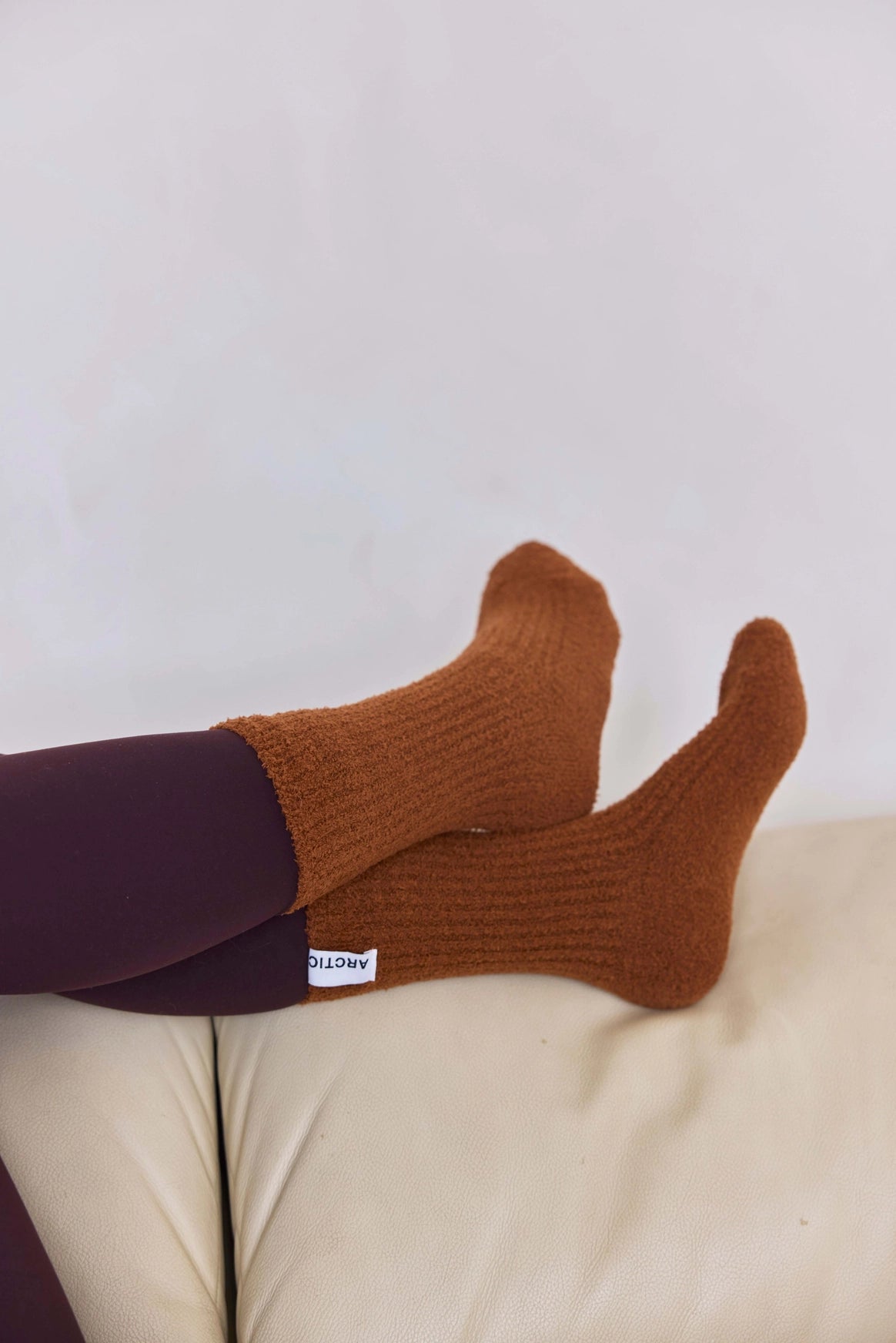 Cosy Socks - 100% Recycled - Sepia