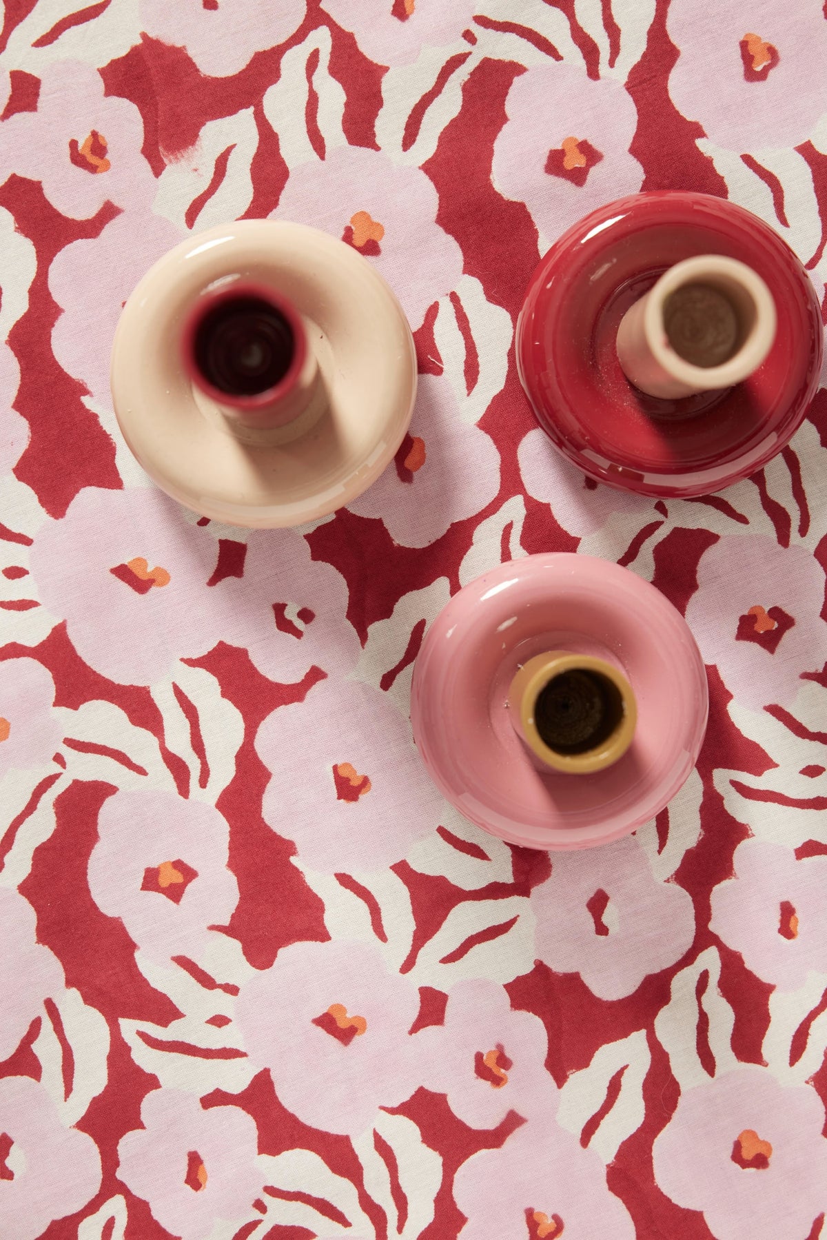 Donut Candle Holder L - Bordeaux