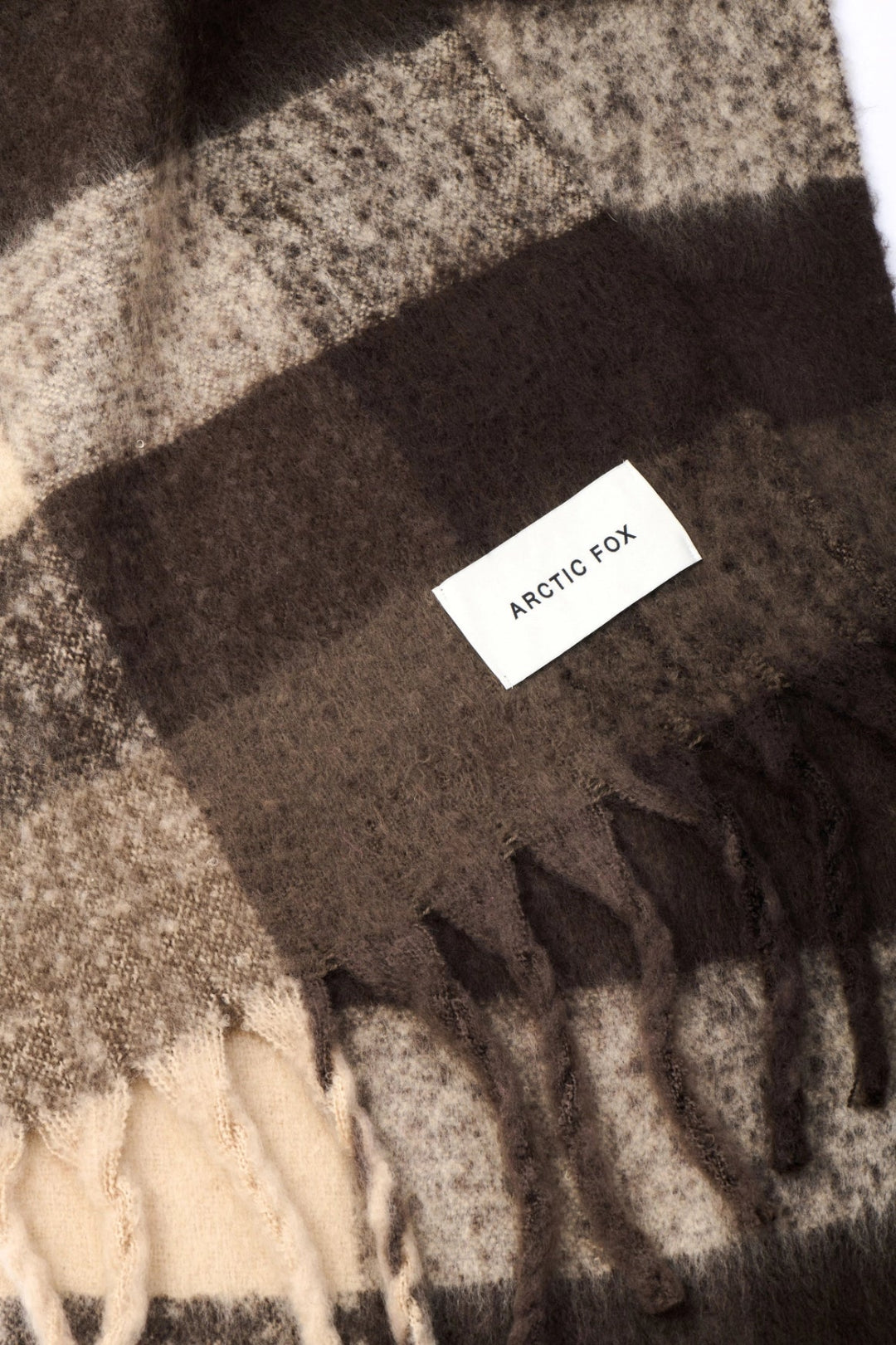 The Reykjavik Scarf - 100% Recycled - Brown Check
