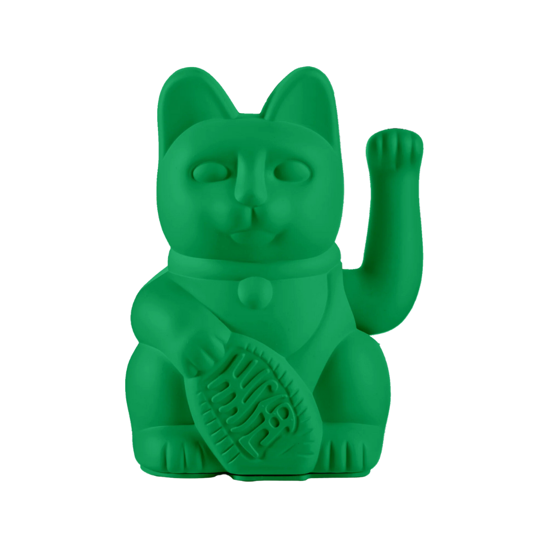 Lucky Cat | Maneki Neko - Vivid Green