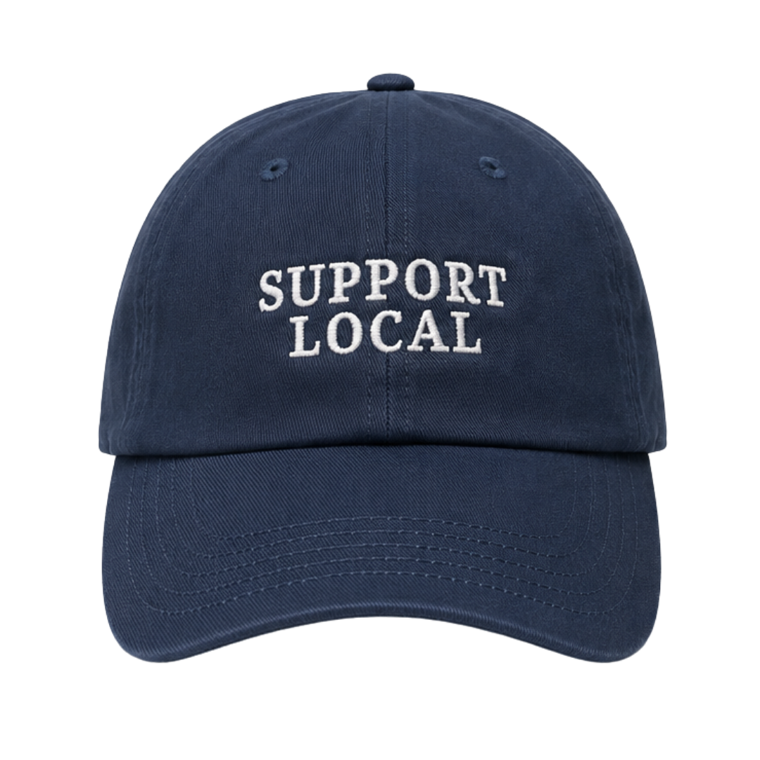 Support Local Cap - Navy / White
