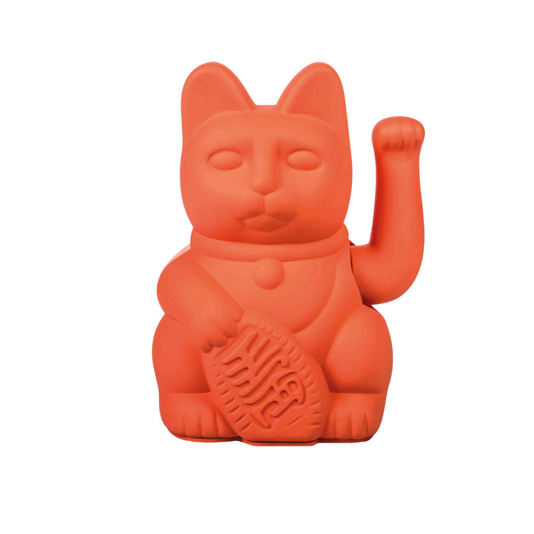 Lucky Cat | Maneki Neko - Neon Orange