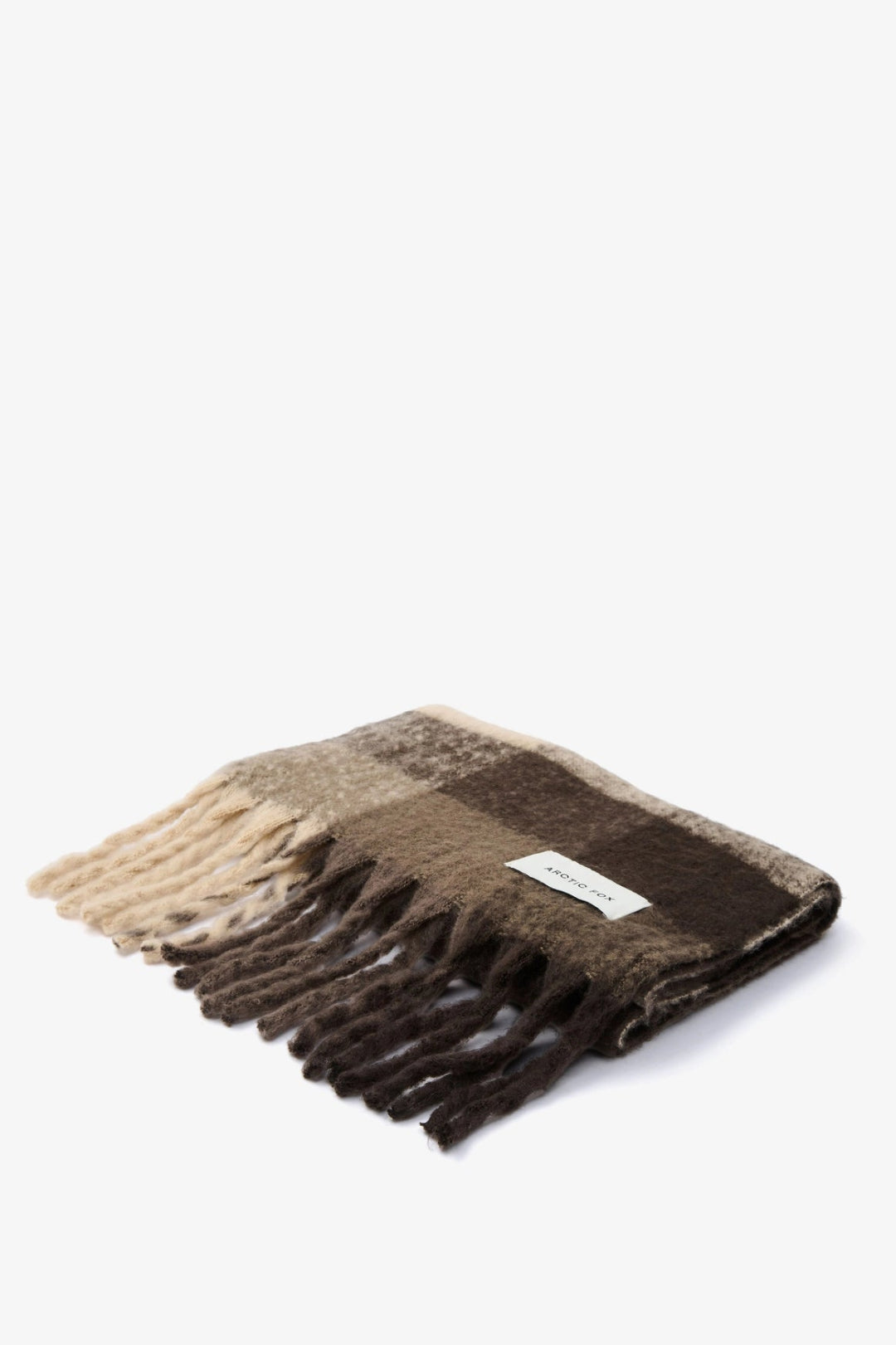 The Reykjavik Scarf - 100% Recycled - Brown Check