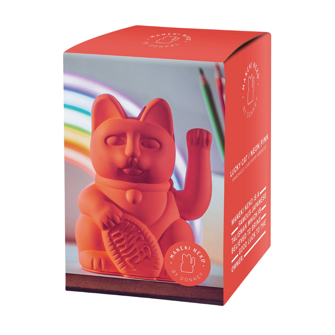 Lucky Cat | Maneki Neko - Neon Orange