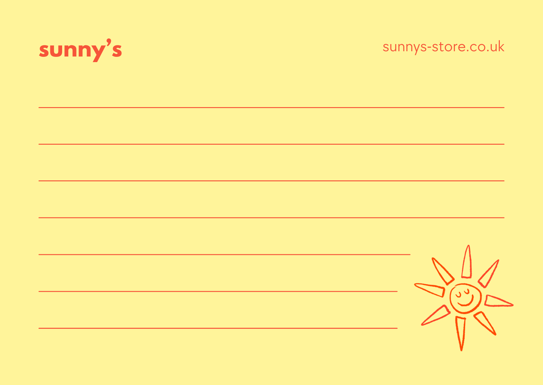 Sunny's Gift Card