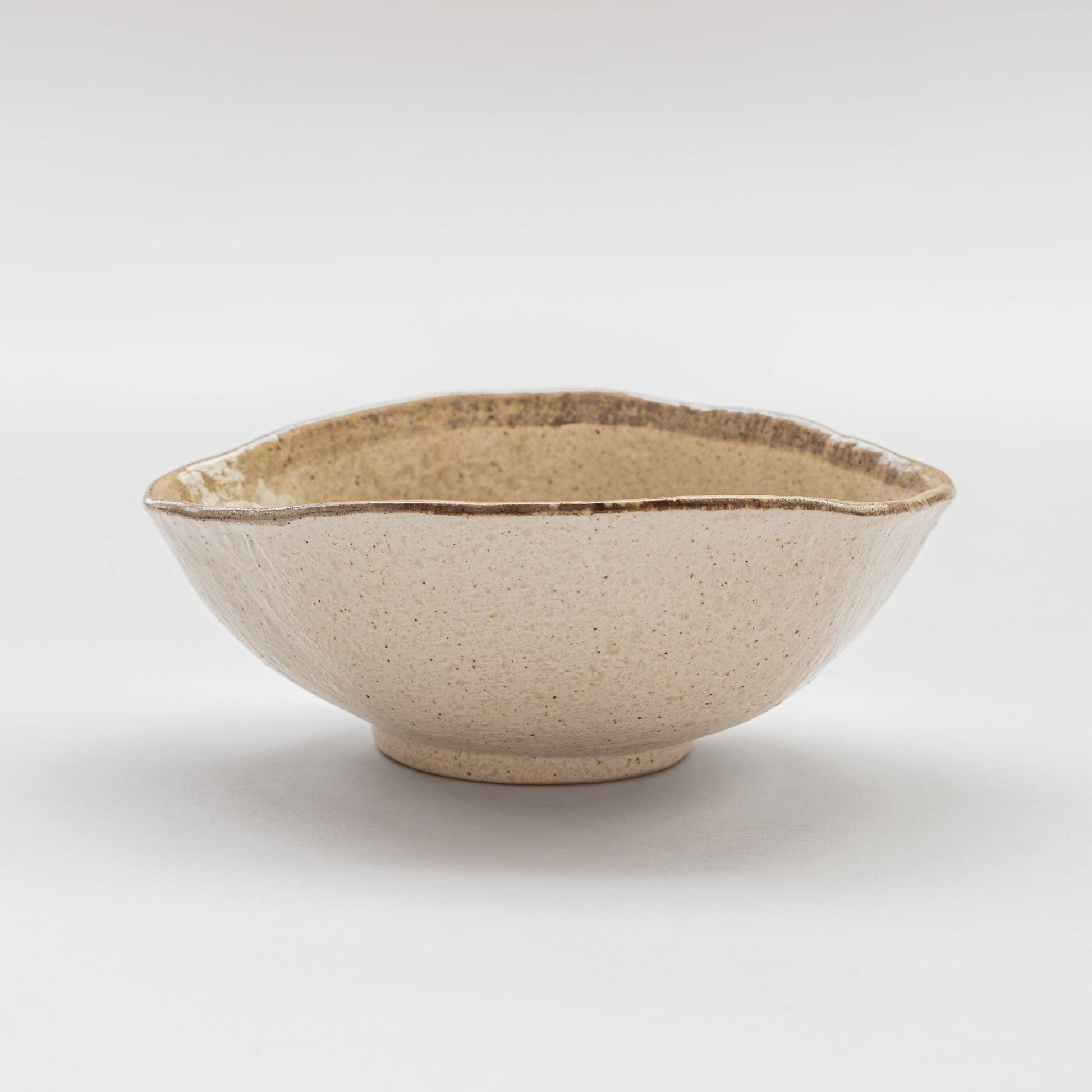 Flax Organic Uneven Medium Oval Bowl, 21cm