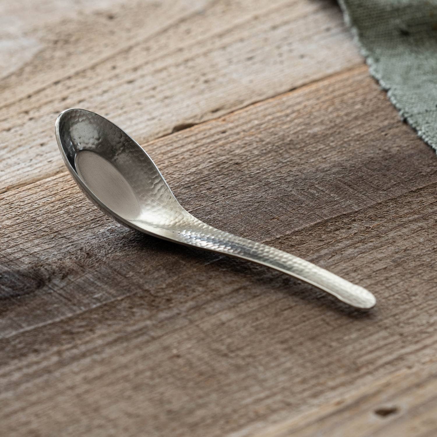 Nagomi Hammered Large Spoon, 15cm