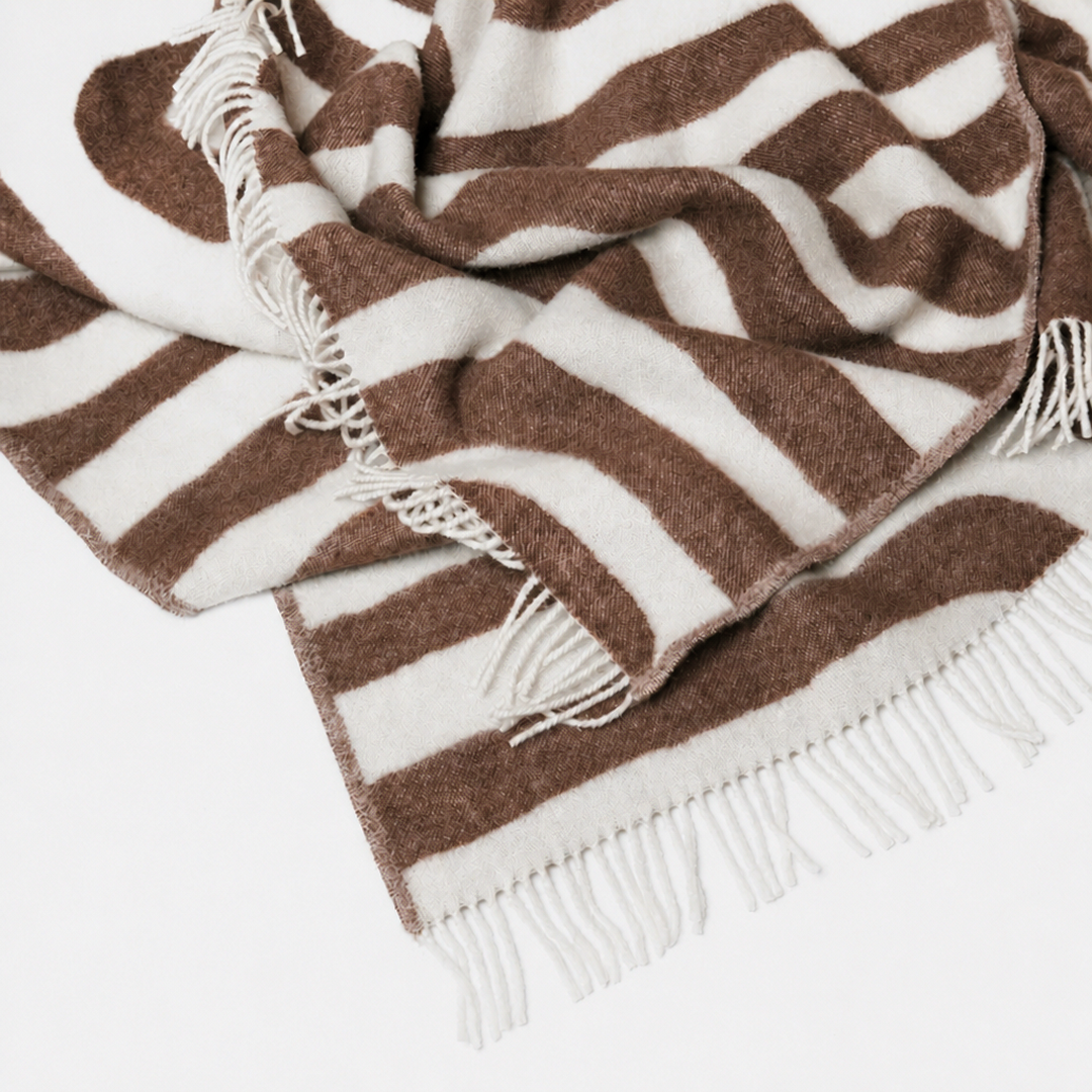 Klekks No. 34 - Wool blanket - Brown