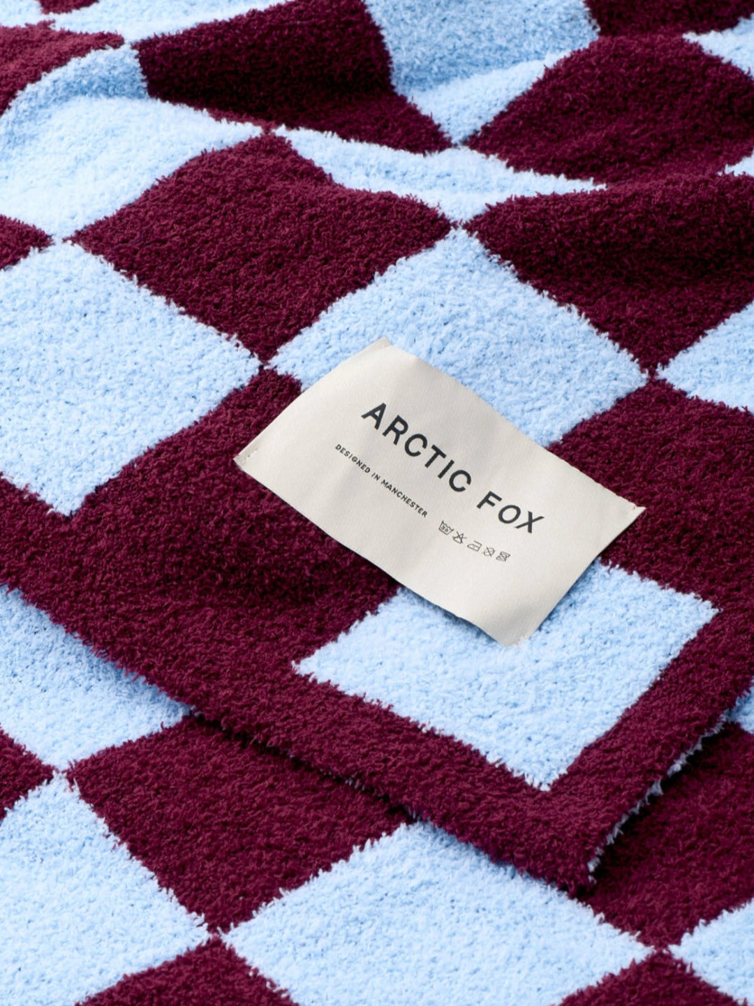 The Teddy Throw - 100% Recycled - Blue Check