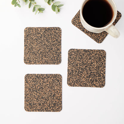 Dash Recycled Rubber & Cork Coaster - Set of Four