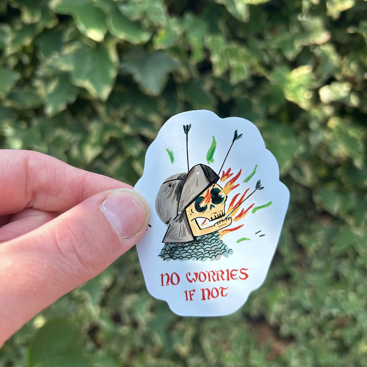 No Worries Sticker