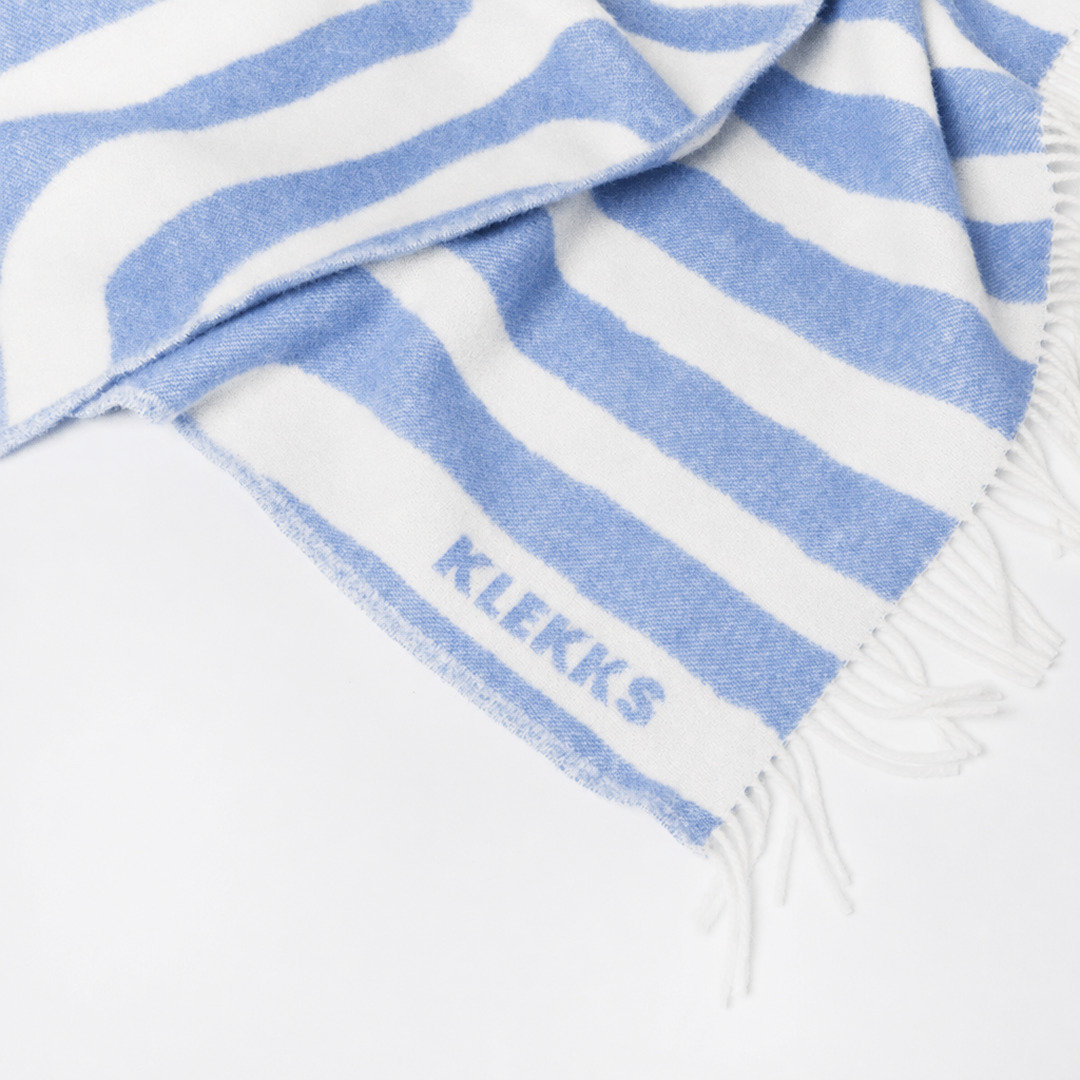 Klekks No. 34 - Wool blanket - Light Blue