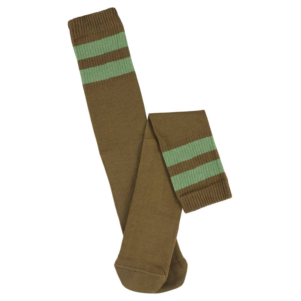 Unisex Tube Socks - Tabac / Green