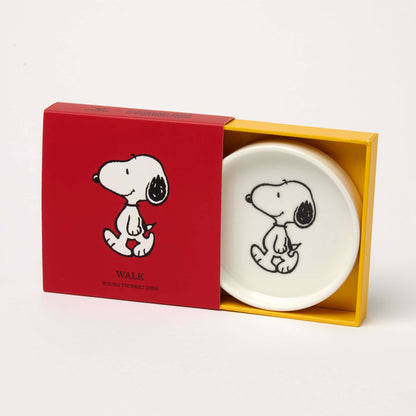 Peanuts Round Trinket Dish - Snoopy Walk