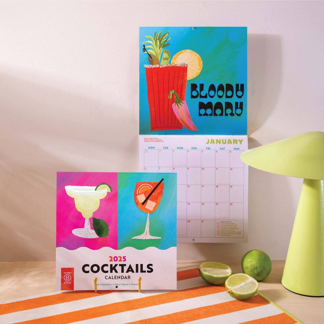 2025 Calendar - Cocktails