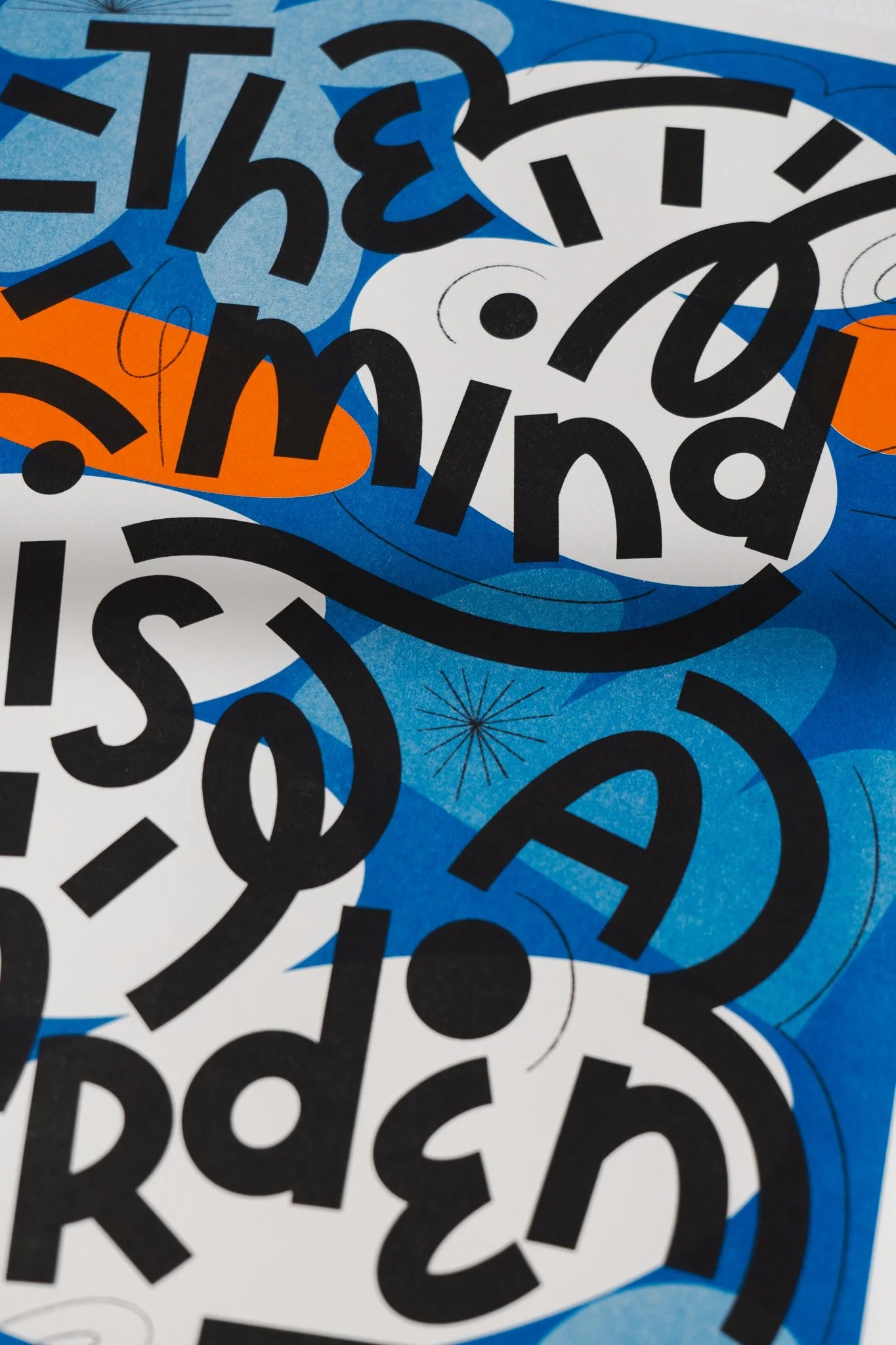 The Mind Is A Garden - Risograph Print - A3